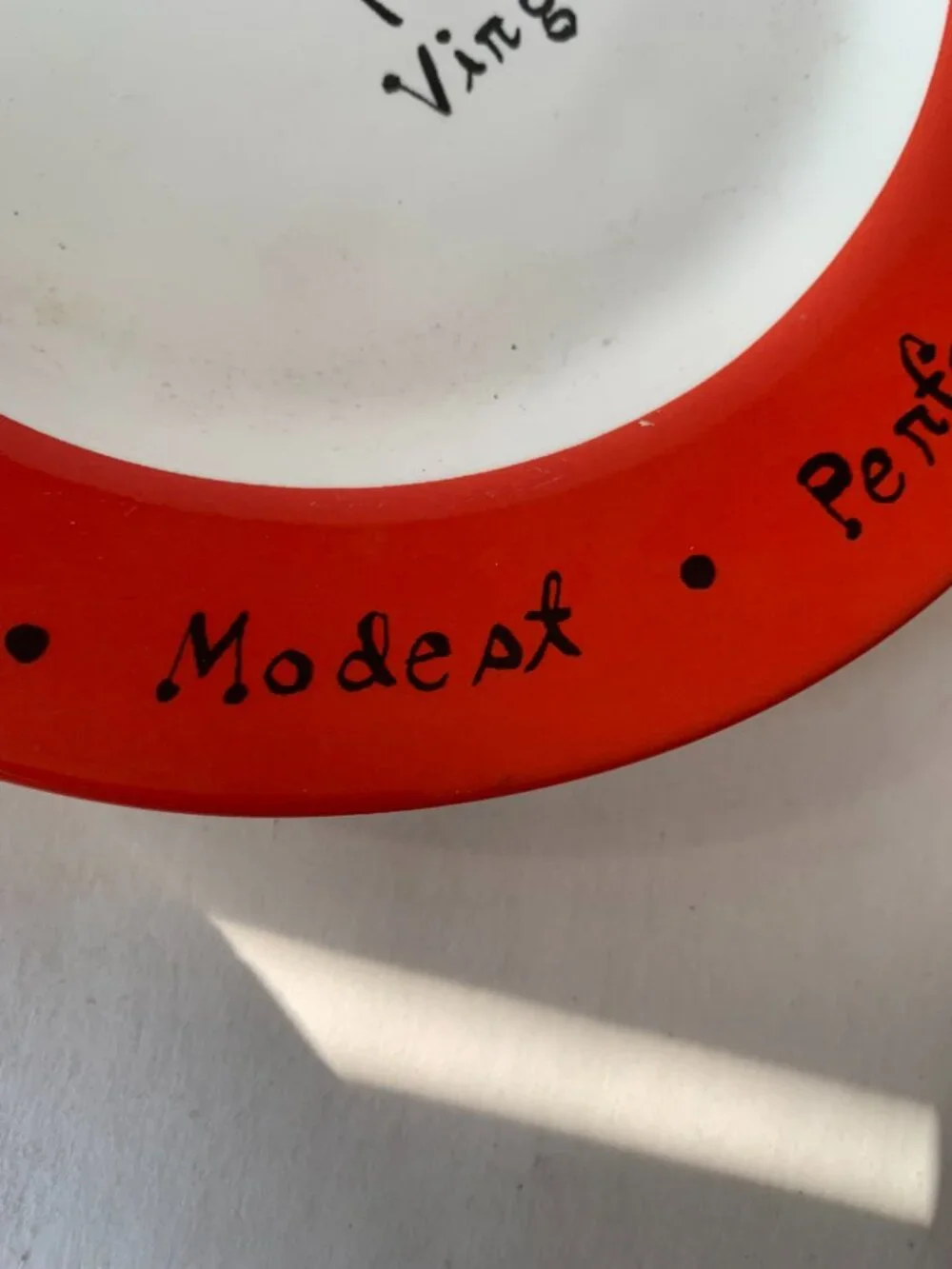 Pottery Barn Horoscope Virgo What’s Your Sign Zodiac Dessert or Salad 8” Plate